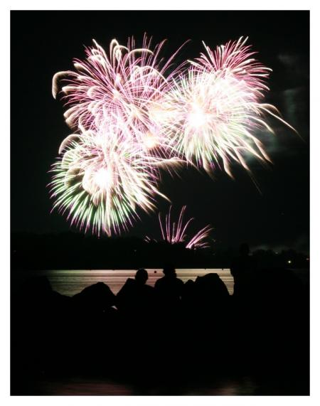 feux au lac